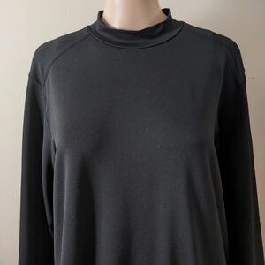 Vintage Nike Golf mock neck black long sleeve shirt, men's large